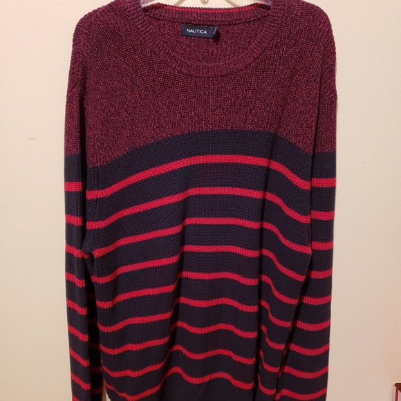 Nautica red and black sweater - Picture 1 of 6